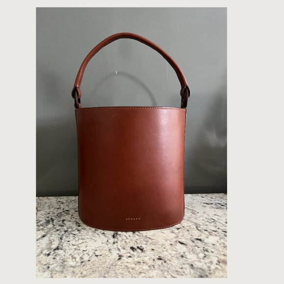 Sezane Handbags - Sezane Leather Bucket Bag